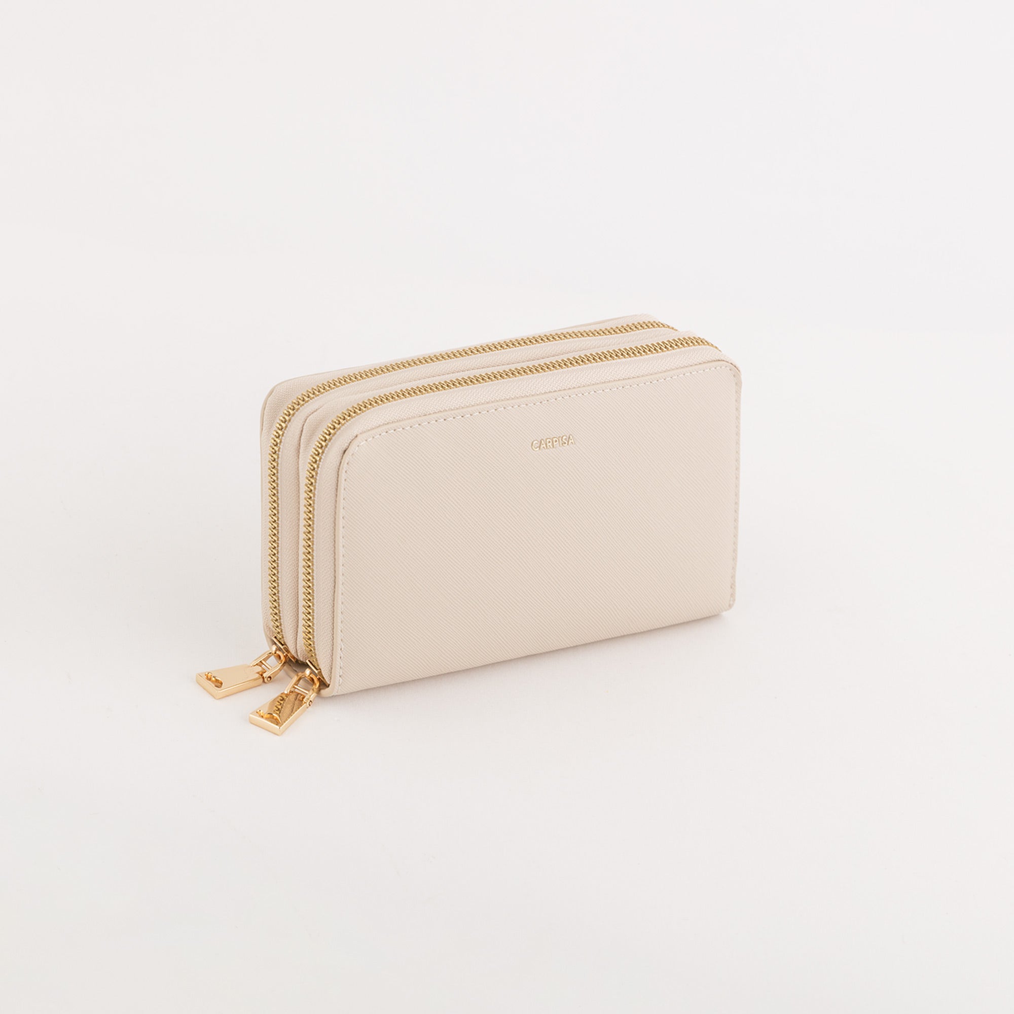 Cartera mediana para mujer - Cartera Loto v2 Crema