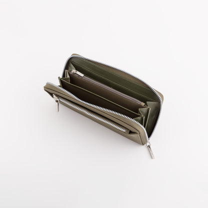 Large Women's Wallet - Eloisa Smoke green