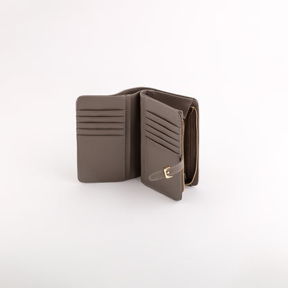 Damenbrieftasche - Begonia Winter Rauchgrün