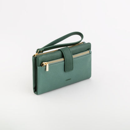 Damengeldbörse - Floranna Grüner Tee/Mehrfarbig