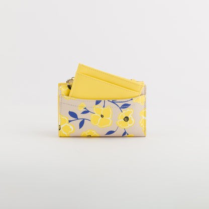 Damenbrieftasche - Acqua Wallet v2 Zitronengelb Multi