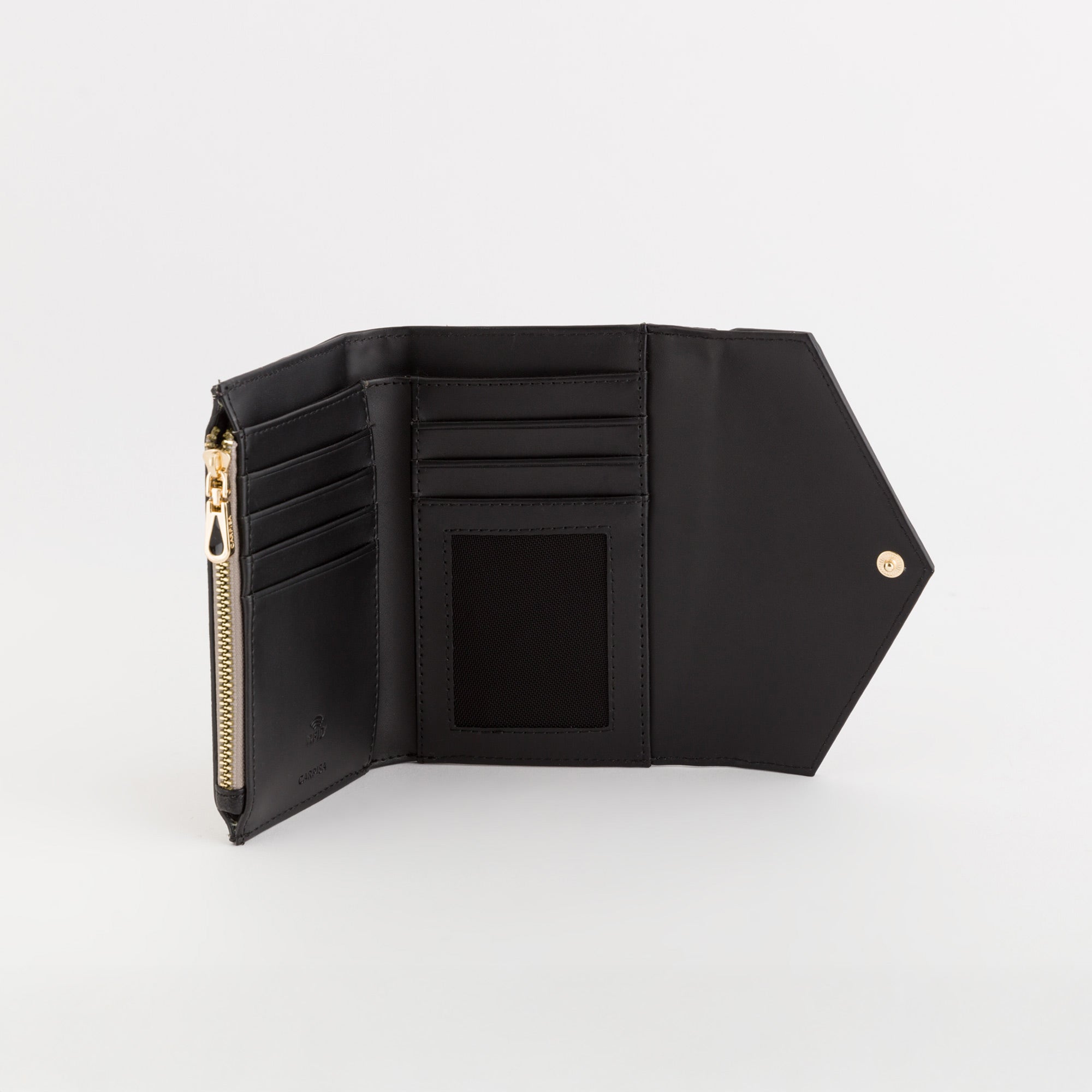 Mittelgroße Damenbrieftasche - Diana Wallet Taupe/Schwarz