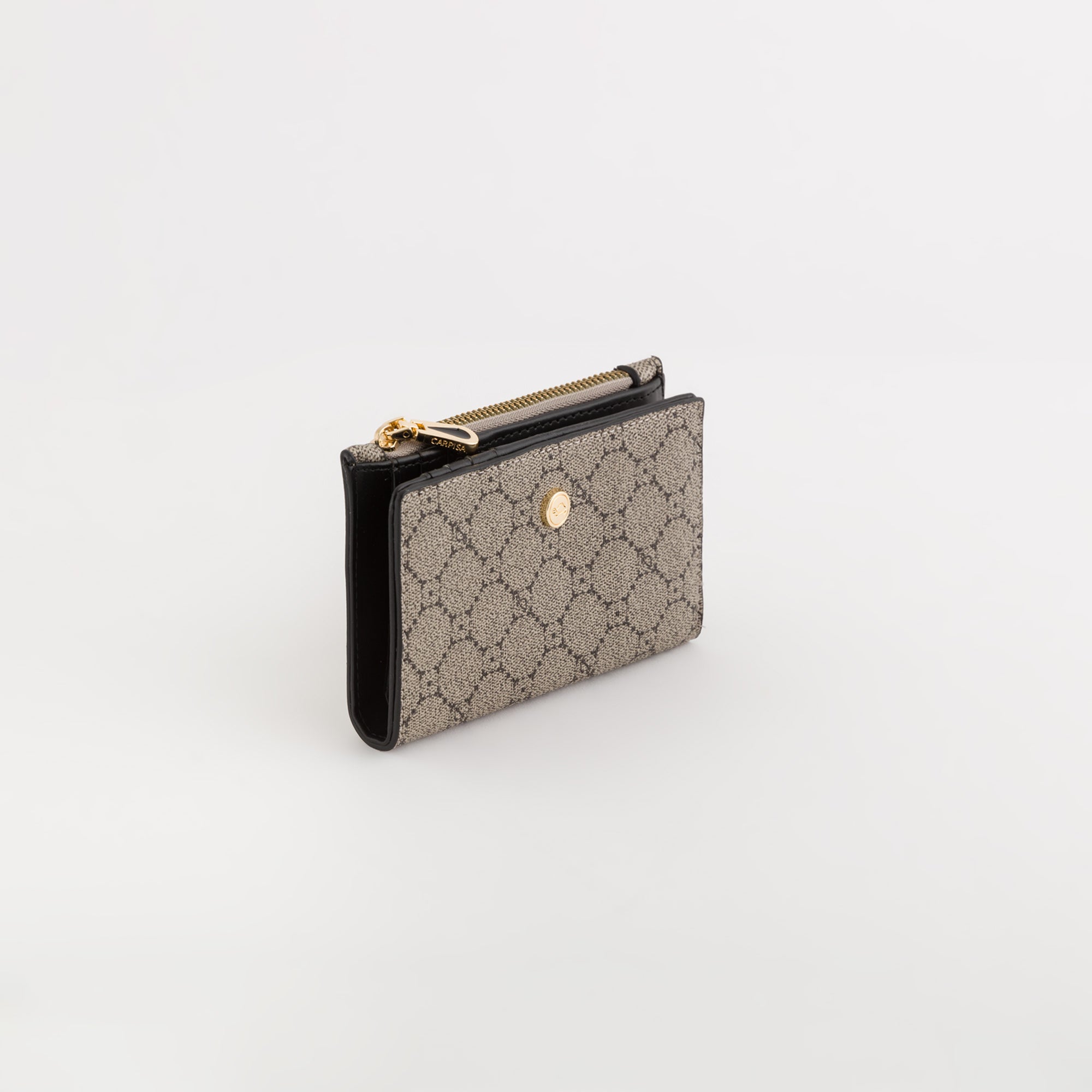 Medium Women's Wallet - Diana Wallet Taupe/Black