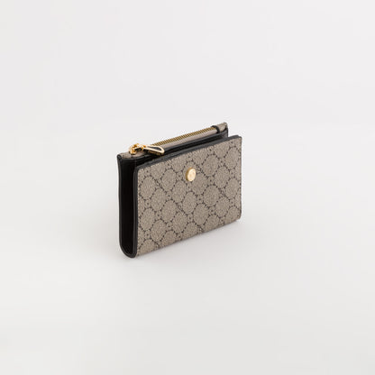 Mittelgroße Damenbrieftasche - Diana Wallet Taupe/Schwarz