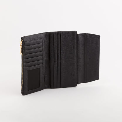 Grand portefeuille pour femme - Portefeuille Moraine Noir