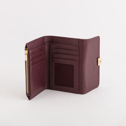 Cartera mediana para mujer - Billetera Sitka Ciruela pasa