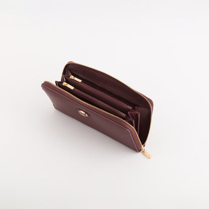 Cartera grande para mujer - Accesorios Leonia Ciruela pasa