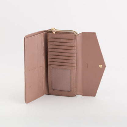 Große Damenbrieftasche - Diana Wallet Winter Taubengrau/Zwiebel