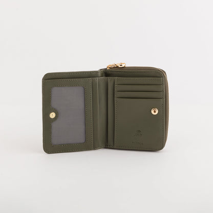 Cartera pequeña para mujer - Billetera Natalie Aceituna