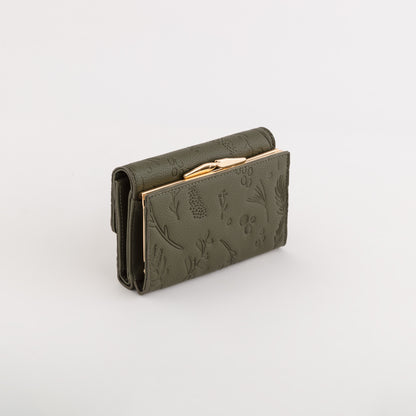 Cartera mediana para mujer - Billetera Natalie Aceituna