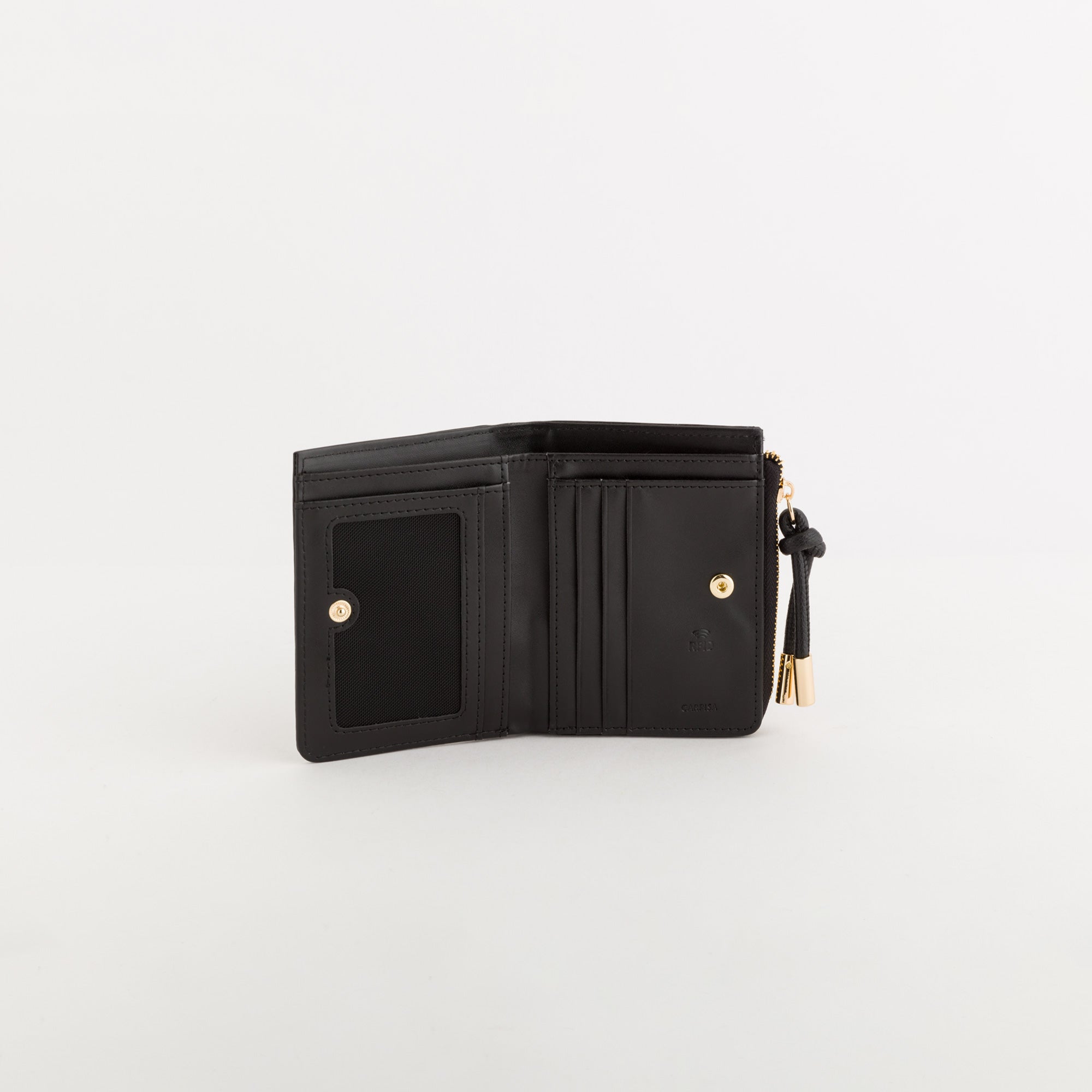 Cartera mediana para mujer - Billetera Erica Nero
