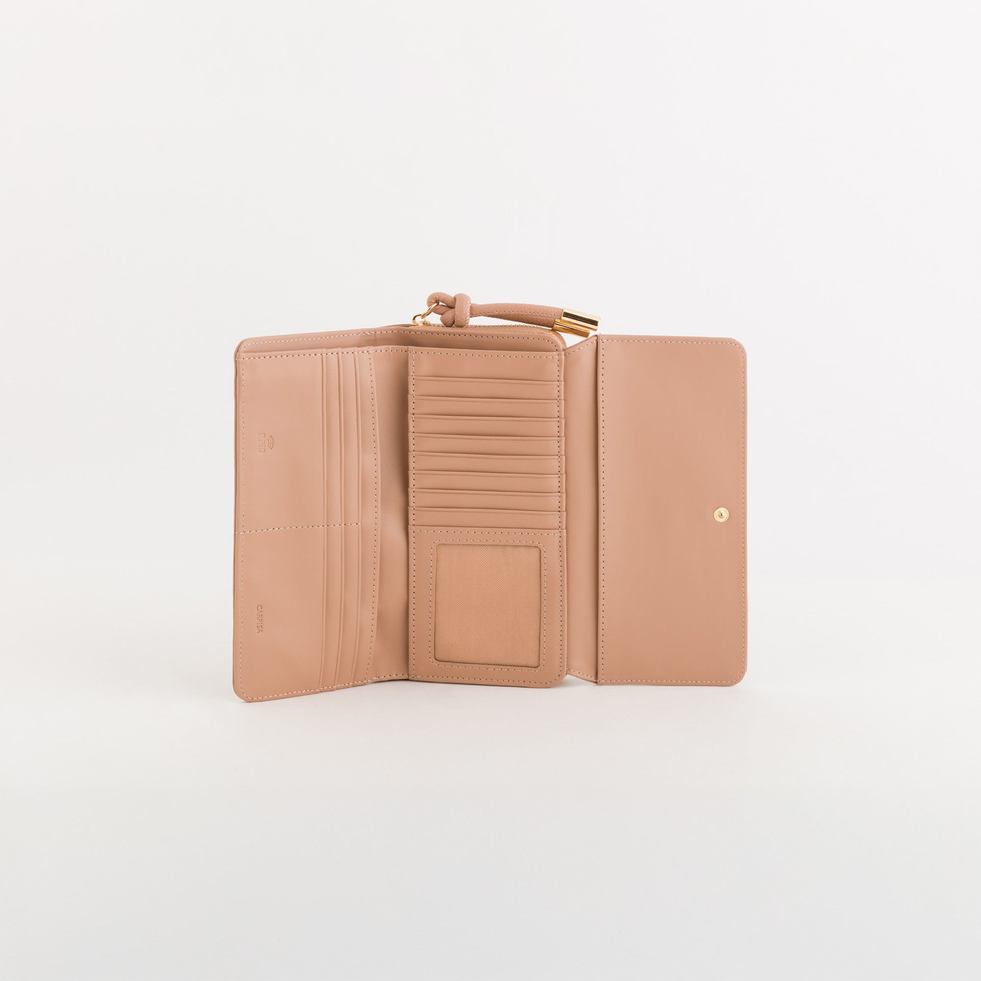 Große Geldbörse für Damen - Geldbörse Erica Nocciola