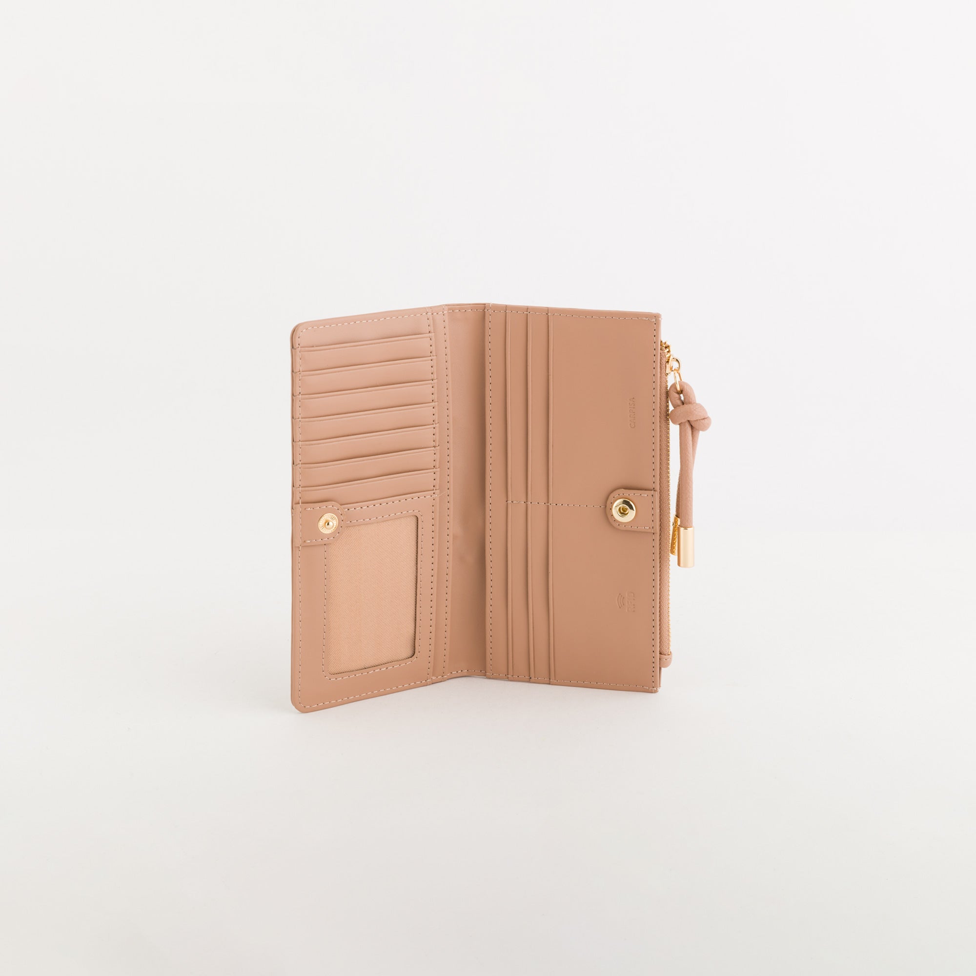 Große Geldbörse für Damen - Geldbörse Erica Nocciola