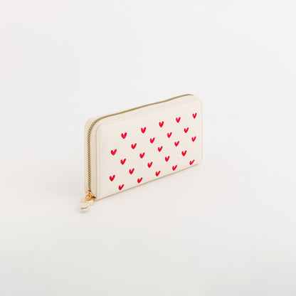 Portafoglio Grande Donna - Lilia wallet v2 Burro/Rosso Rossetto
