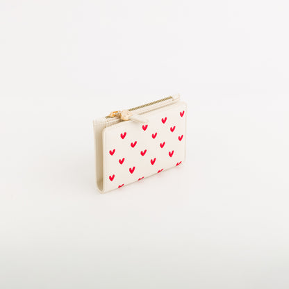 Portafoglio Medio Donna - Lilia wallet v2 Burro/Rosso Rossetto