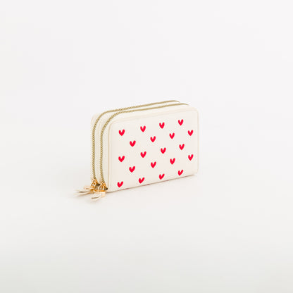 Portafoglio Medio Donna - Lilia wallet v2 Burro/Rosso Rossetto