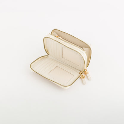 Portafoglio Medio Donna - Lilia wallet v2 Burro/Rosso Rossetto