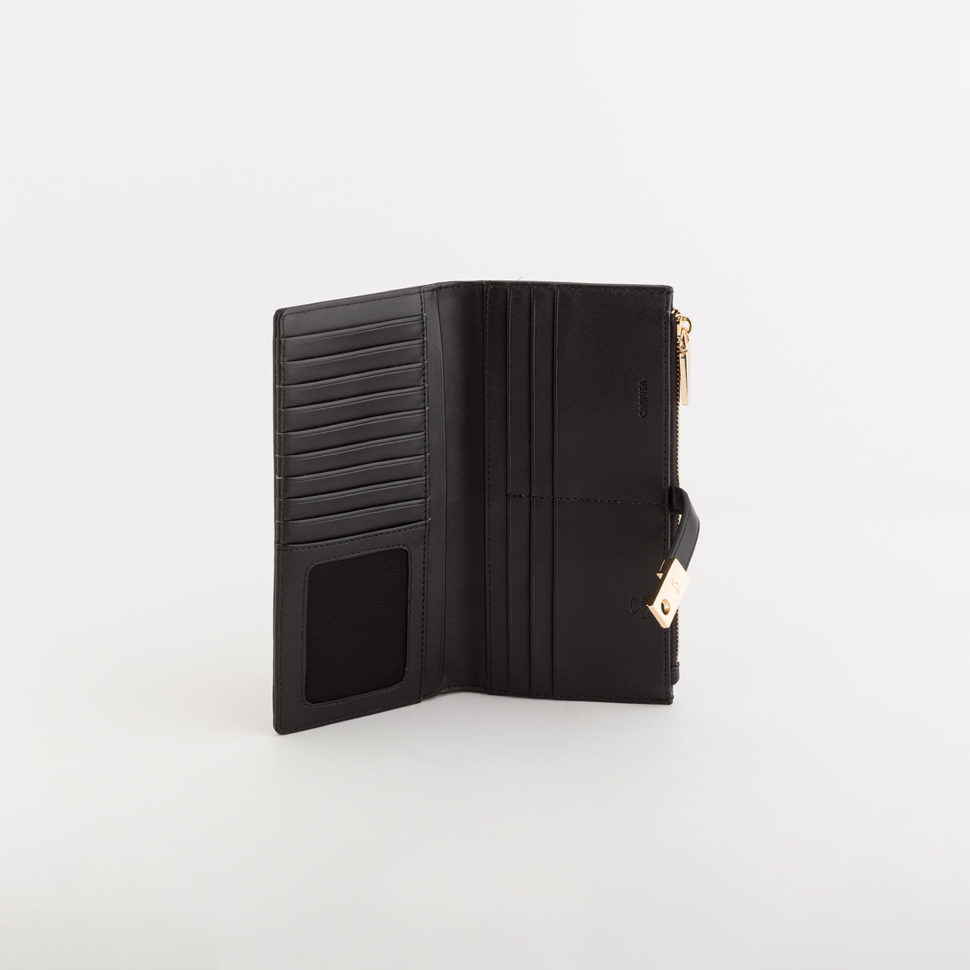 Cartera grande para mujer - Billetera Petunia Negro