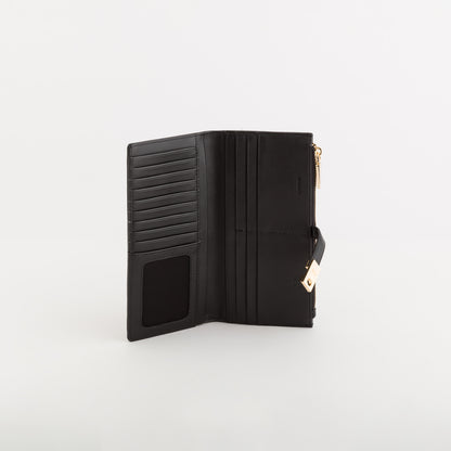 Cartera grande para mujer - Billetera Petunia Negro