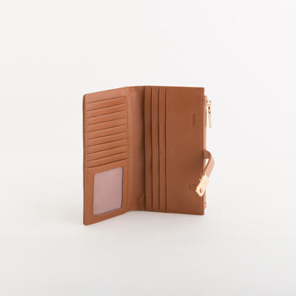 Große Geldbörse für Damen - Petunia Wallet Braun Haselnuss