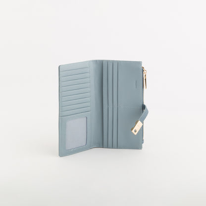 Cartera grande para mujer - Billetera Petunia Azul urraca