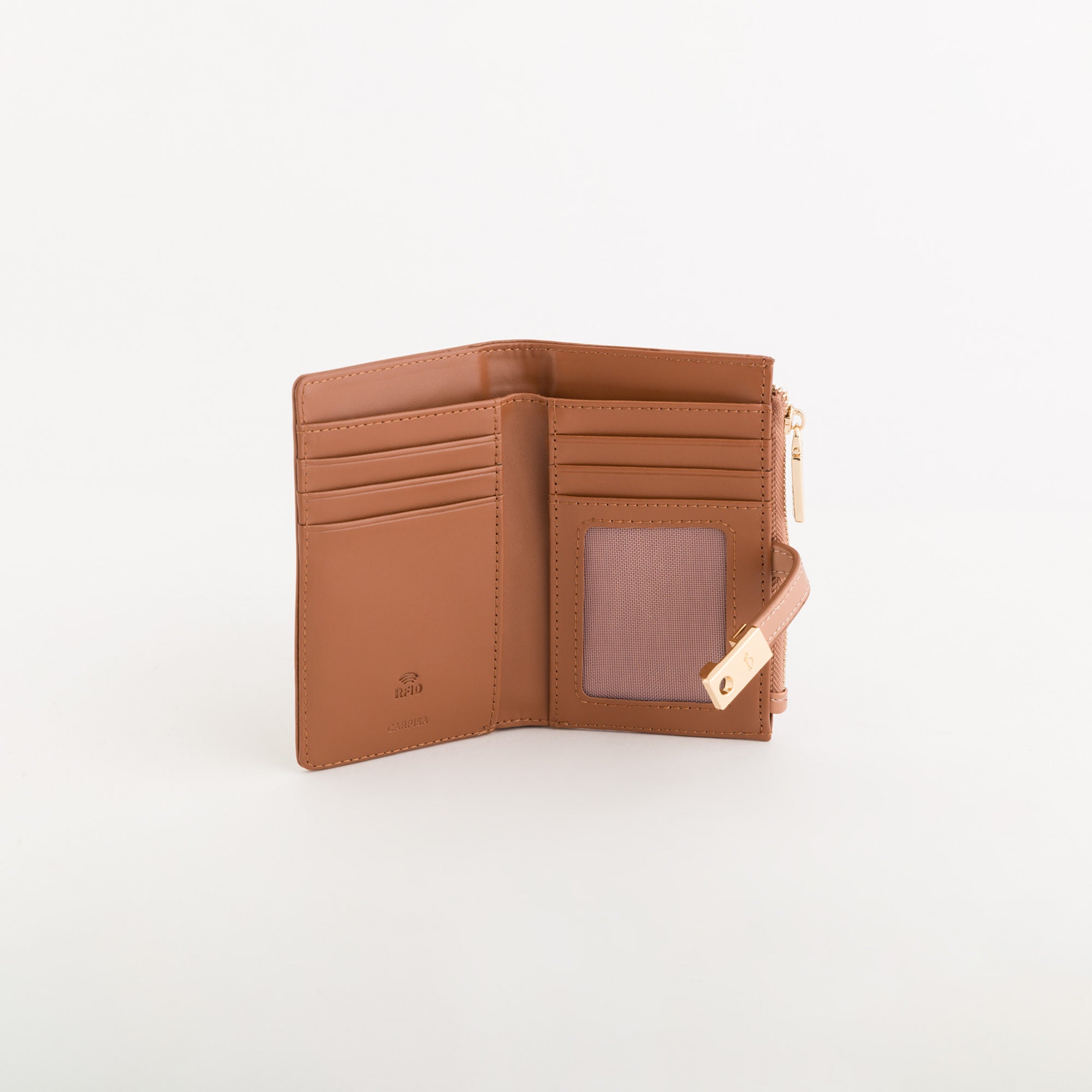 Mittelgroße Geldbörse für Damen - Petunia Wallet Braun Haselnuss