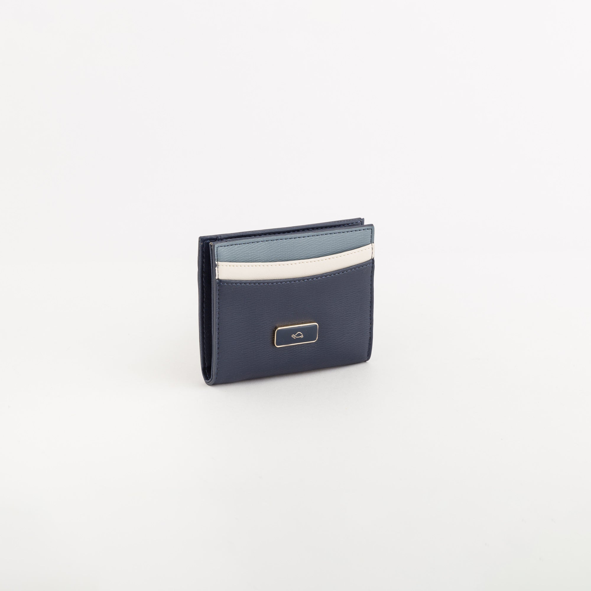 Kleine Geldbörse/Kartenetui für Damen - Fresia Wallet v2 Blu Navy/Multicolore