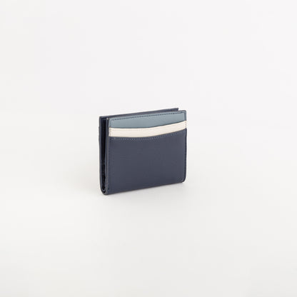 Kleine Geldbörse/Kartenetui für Damen - Fresia Wallet v2 Blu Navy/Multicolore