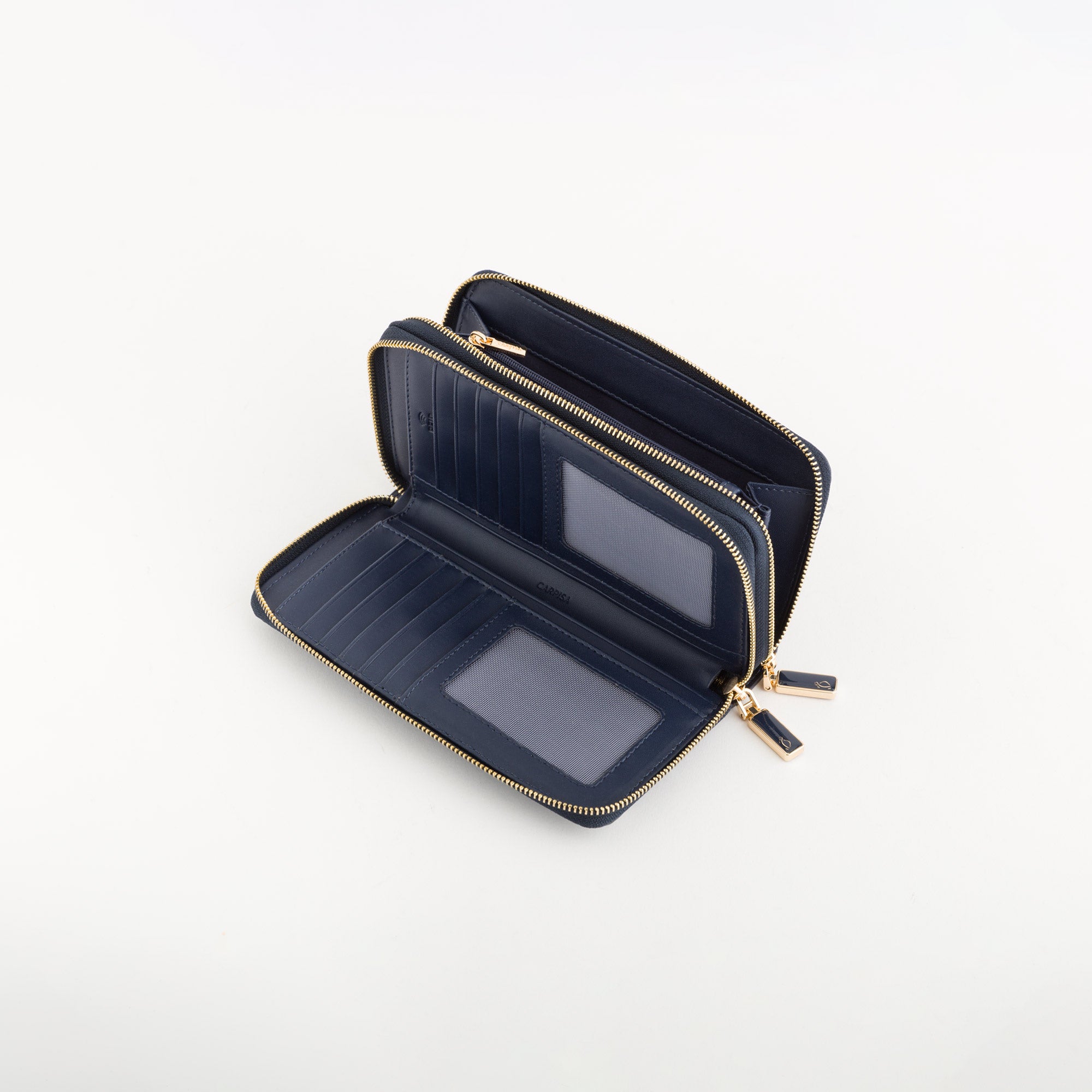 Große Damenbrieftasche - Fresia Wallet v2 Blu Navy/Multicolore