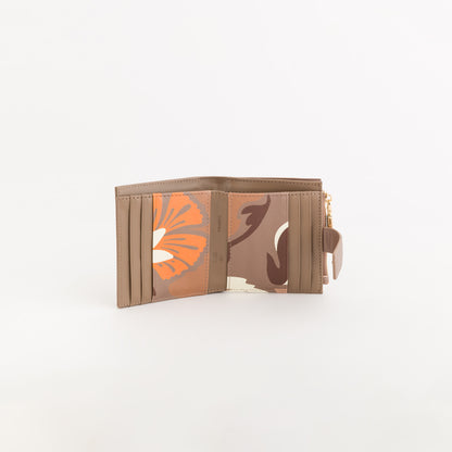 Women's Medium Wallet - Bouquet wallet v1 Taupe/Multicolour