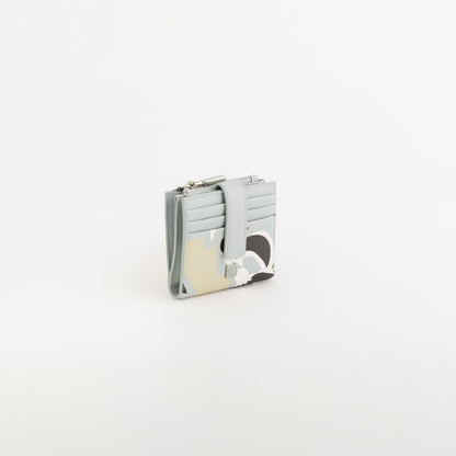 Portafoglio Medio Donna - Bouquet wallet v1 Azzurro Polvere Multicolore