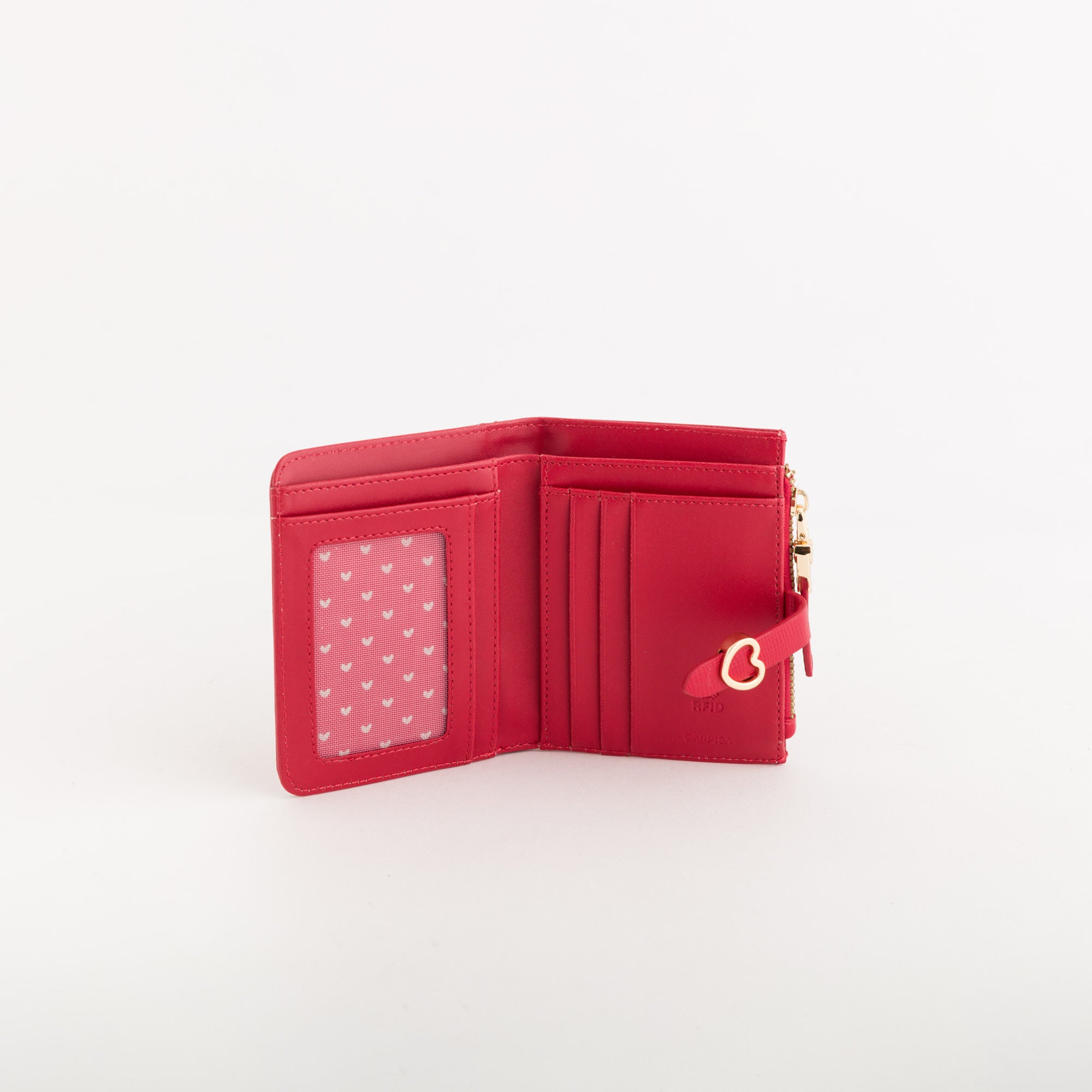 Portefeuille moyen pour femmes - Portefeuille Dalia v3 Rouge rouge à lèvres