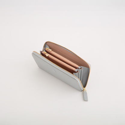 Große Damenbrieftasche - Delta Spring Wallet Azurblau Staub