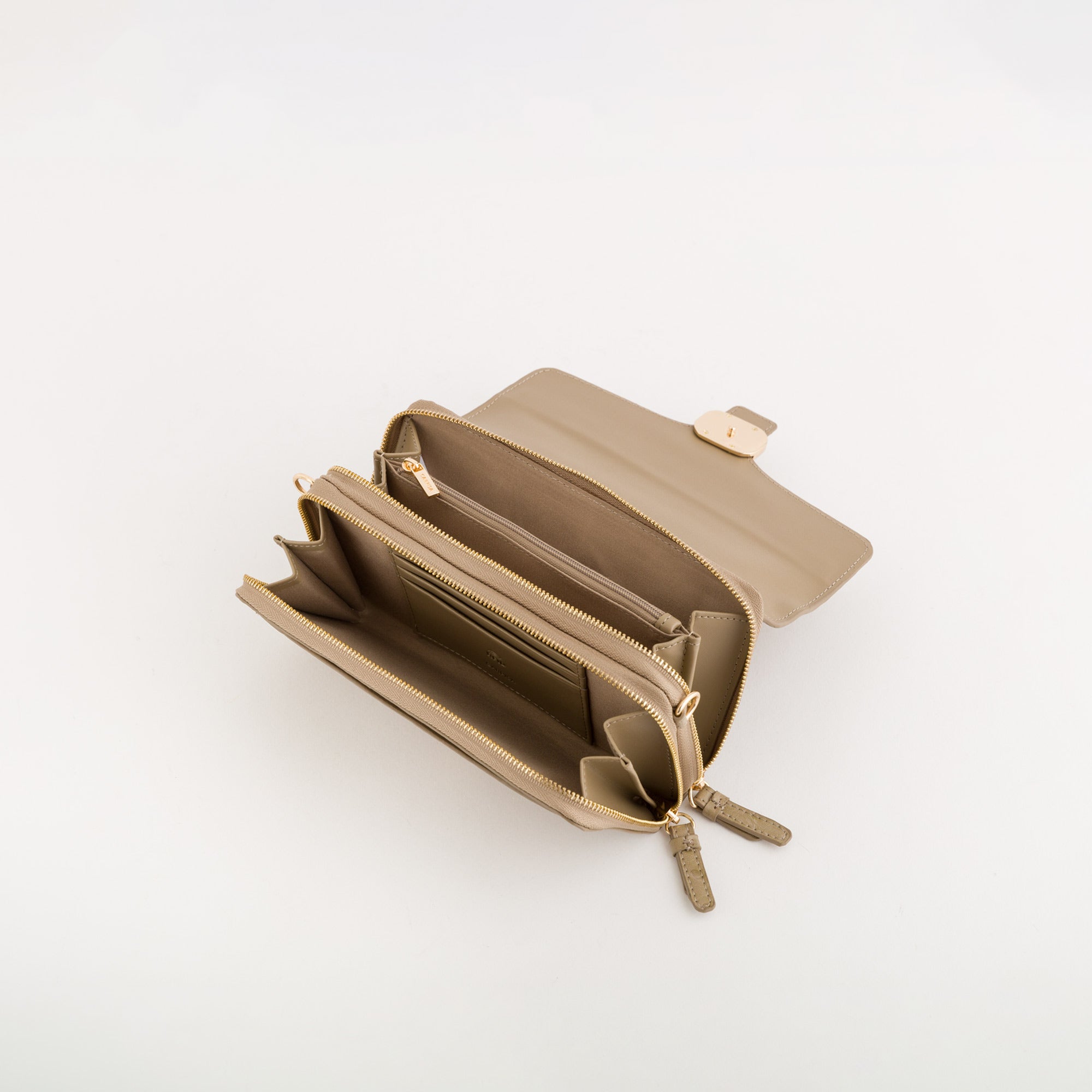 Portafoglio/Tracollina Donna - Michela wallet v1 Fango