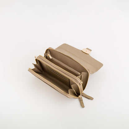 Portafoglio/Tracollina Donna - Michela wallet v1 Fango