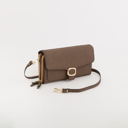 Portafoglio/Tracollina Donna - Michela wallet v2 Cioccolato