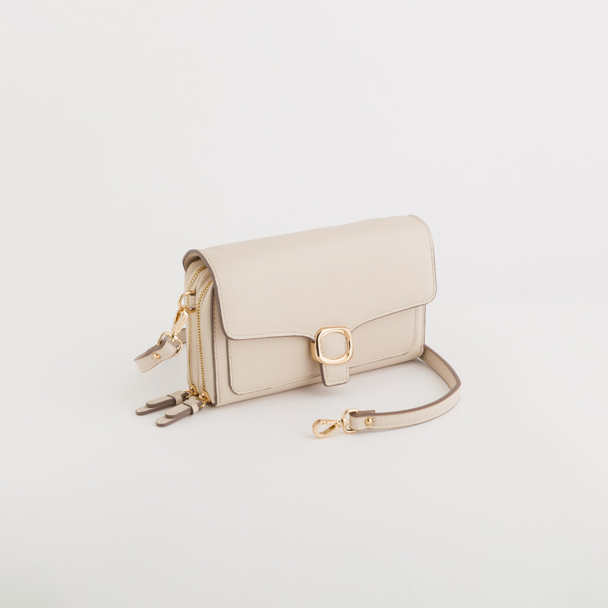 Women's Wallet/Shoulder Bag - Michela wallet v5 Cream