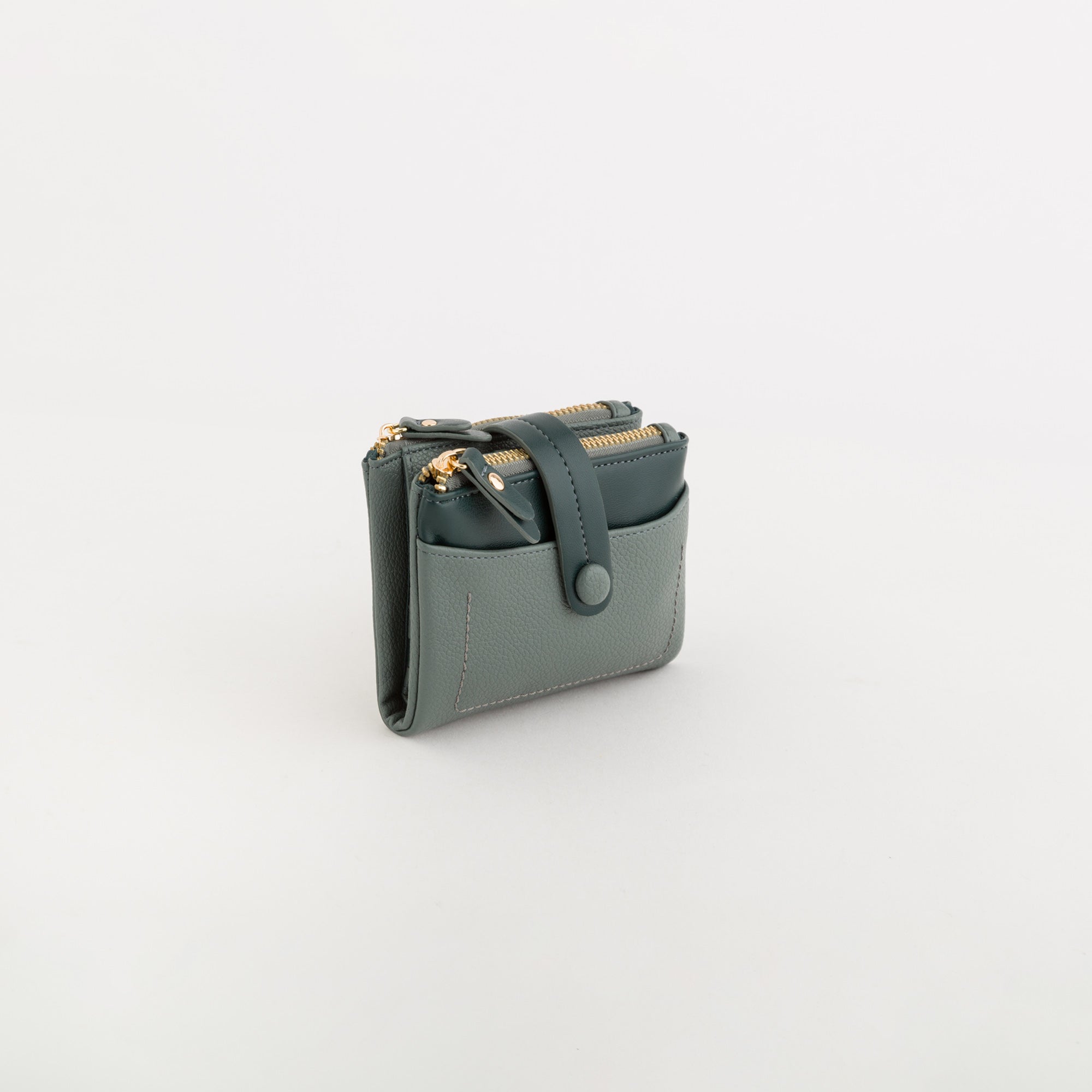 Mittelgroße Geldbörse für Damen - Kitty Wallet v1 Rosmarin