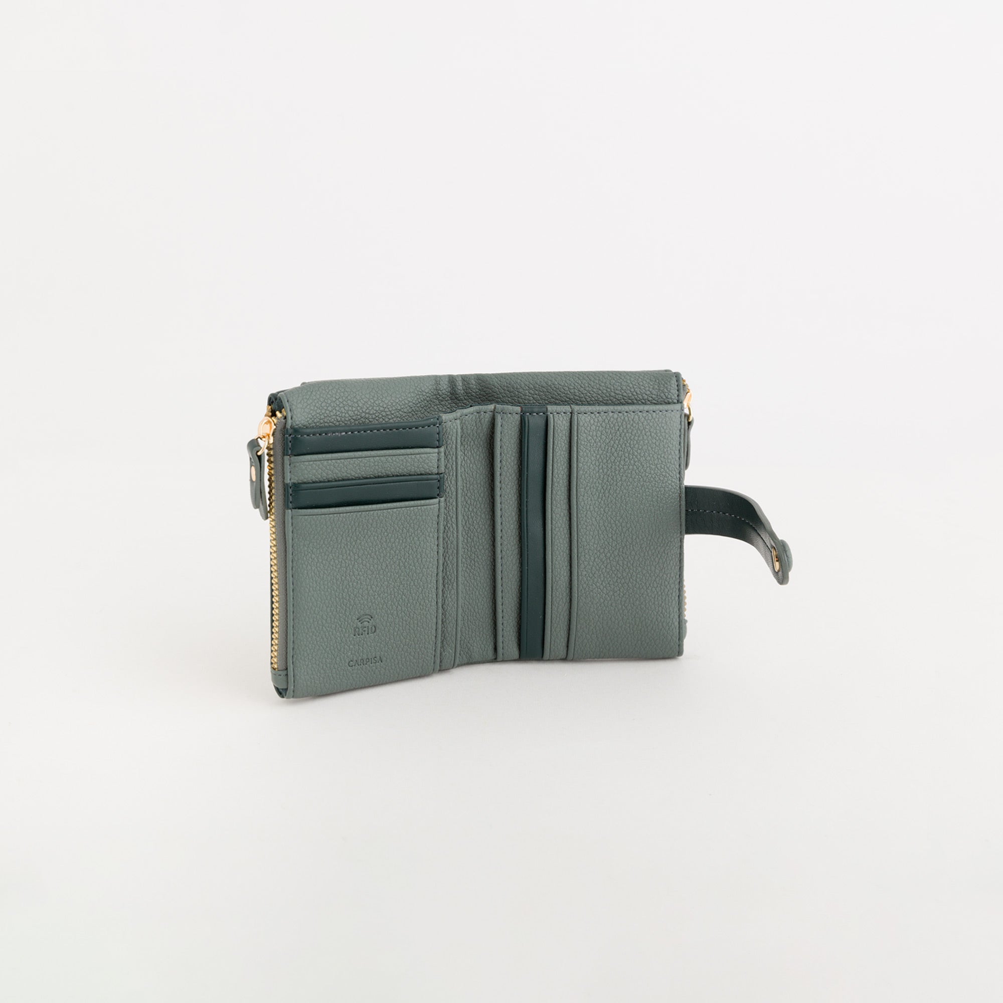 Mittelgroße Geldbörse für Damen - Kitty Wallet v1 Rosmarin