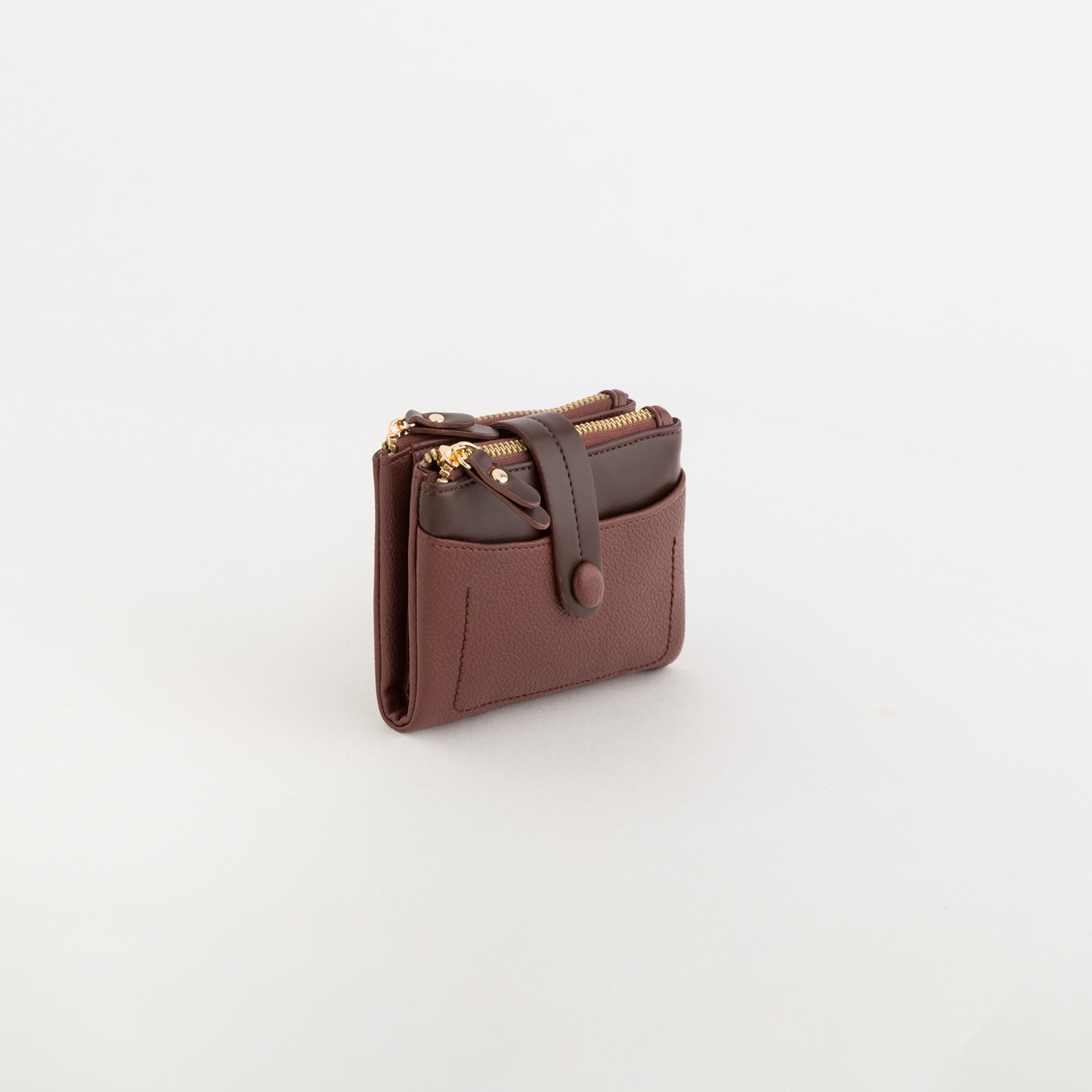 Mittelgroße Geldbörse für Damen - Kitty Wallet v1 Wein