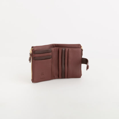 Mittelgroße Geldbörse für Damen - Kitty Wallet v1 Wein