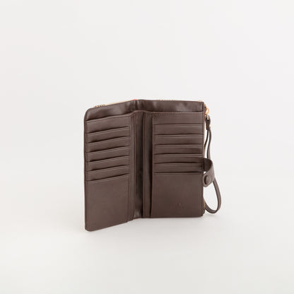 Portafoglio Grande Donna - Kitty wallet v2 Cioccolato Scuro/Multi