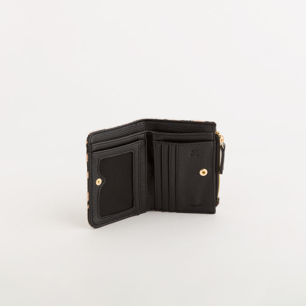 Women's Medium Wallet - Emily wallet v4 Black/Camel