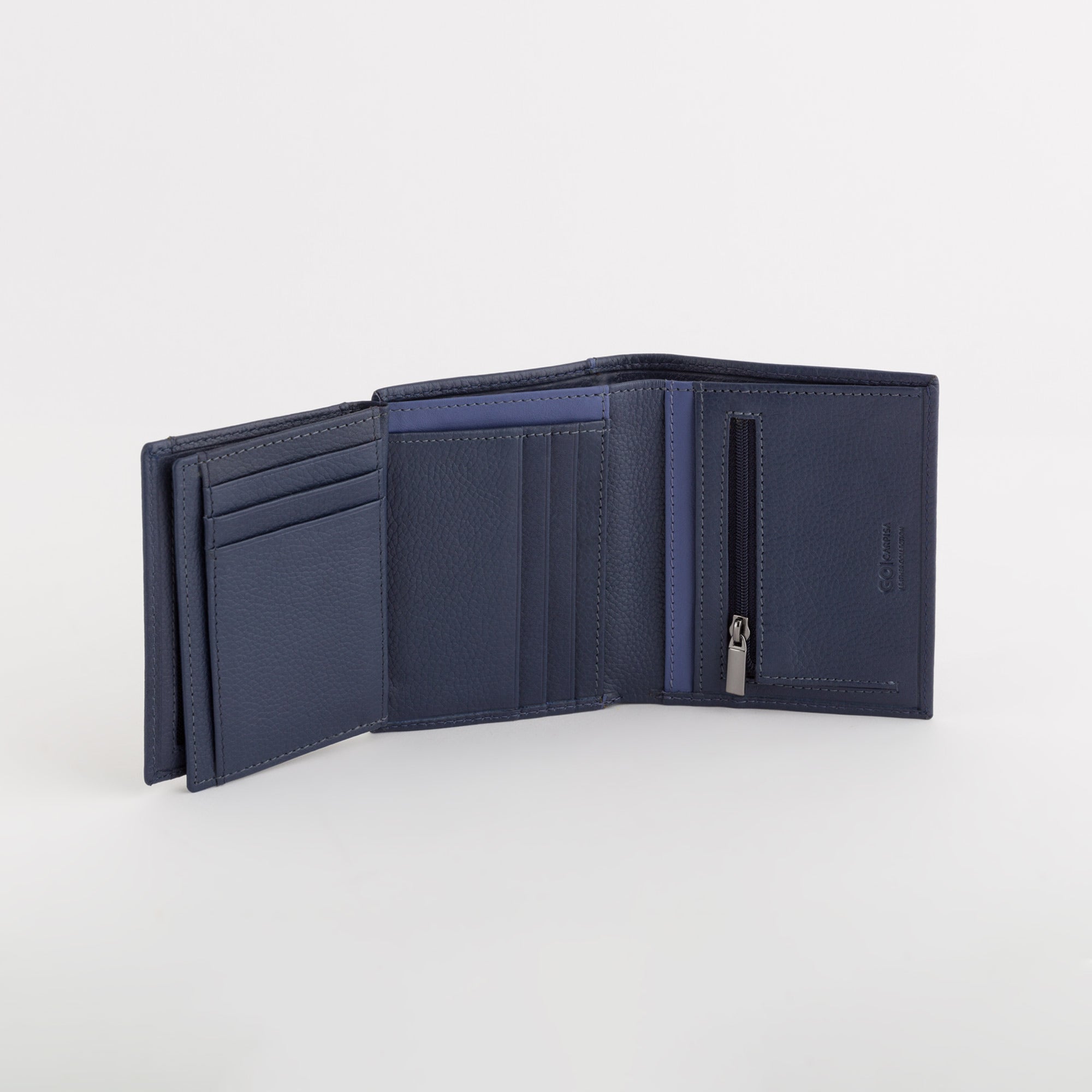 Herrenbrieftasche - Hiroki Marineblau/Indigo