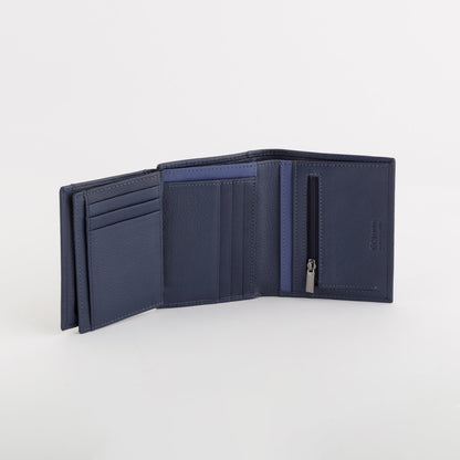 Herrenbrieftasche - Hiroki Marineblau/Indigo