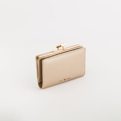 Women's Small Wallet - Melissa wallet v1 Light Gold