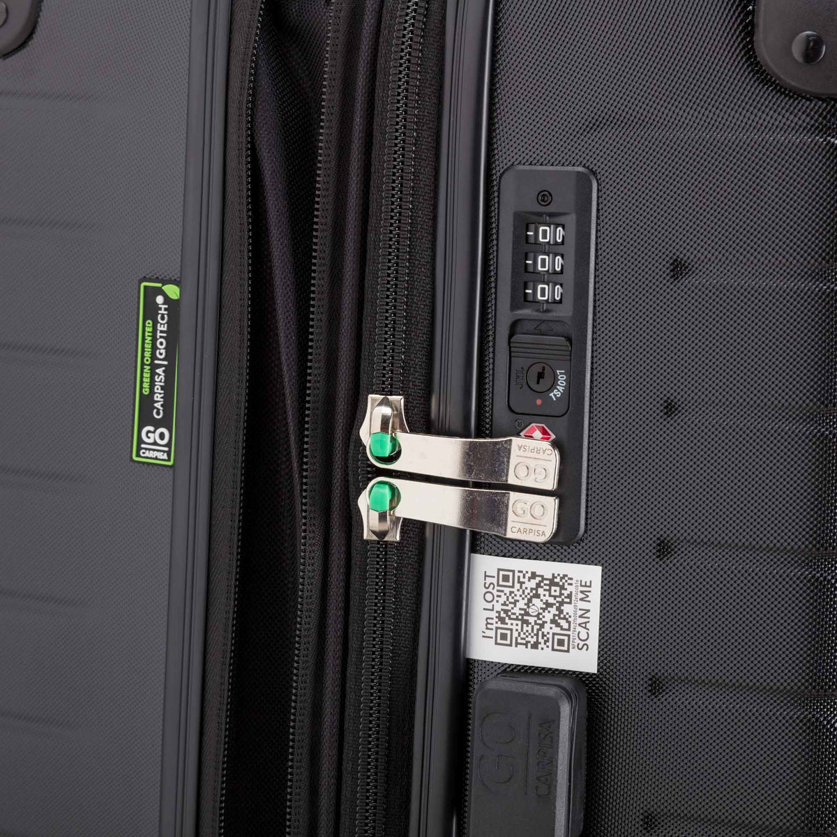Trolley M - Rigido - Gotech green Nero