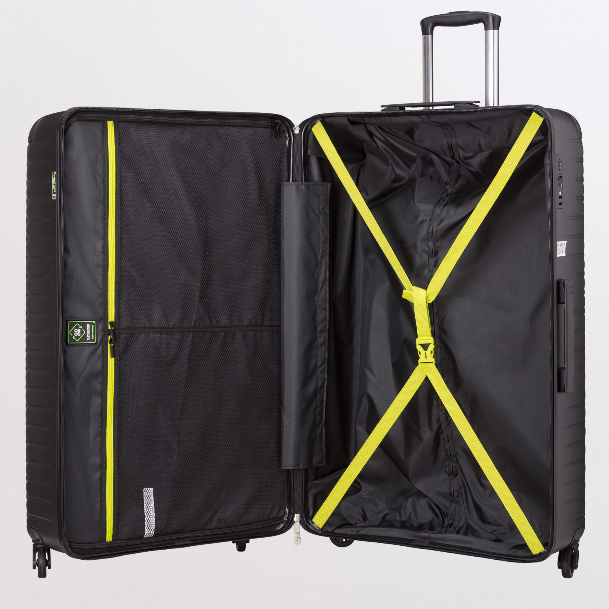 Trolley xl - rigido - Gotech green Nero