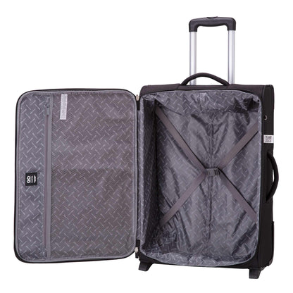 Trolley M - Semi-rigid - Split colors Nero