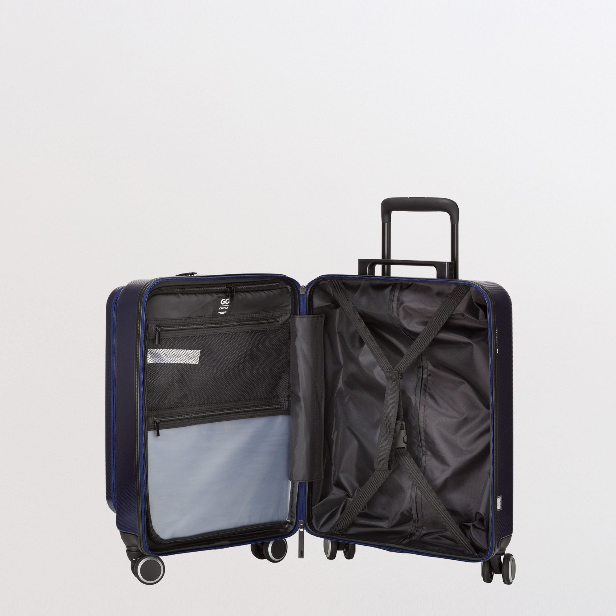 Trolley S - Rigido - Carbonlux go luggage Blu Marino